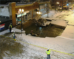 Big Hole in Toronto - even bigger than the one outside our house
